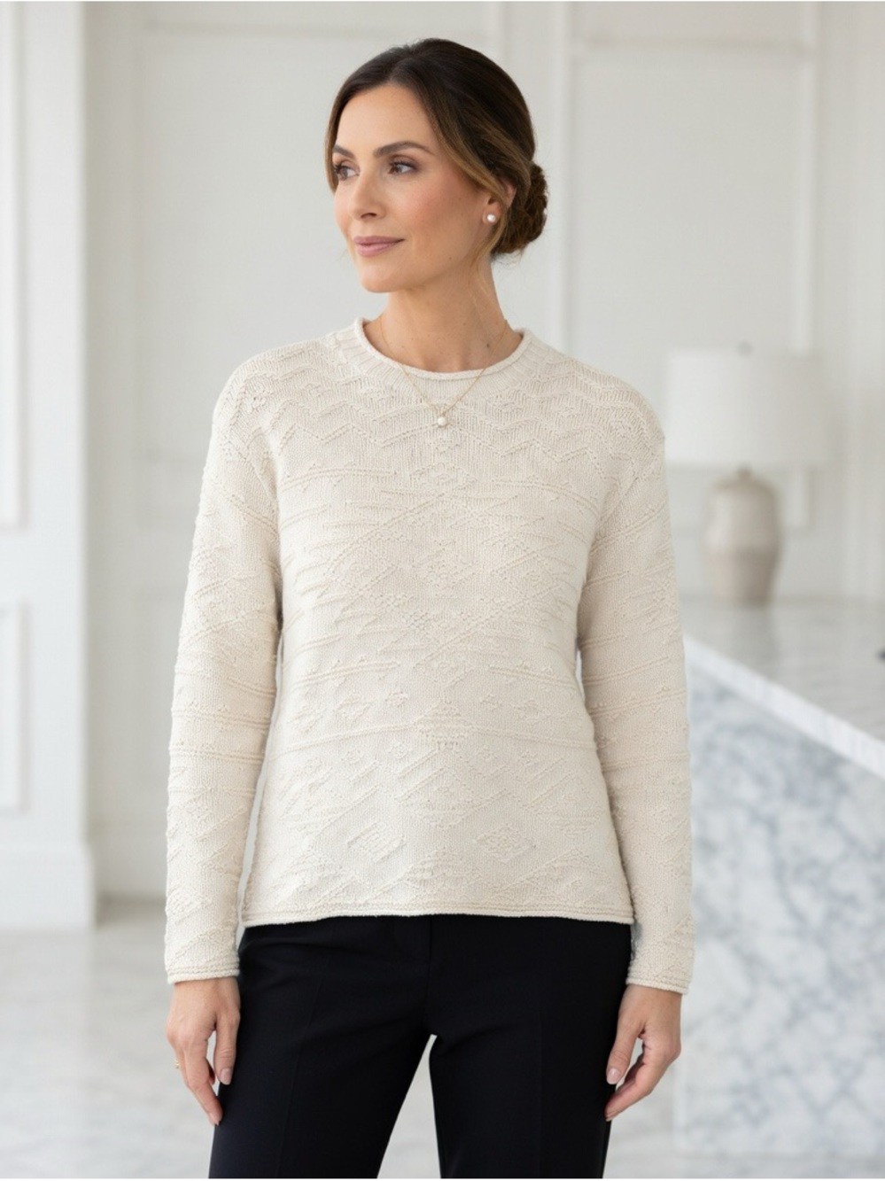 Lauren Ralph Lauren silk linen and cotton sweater